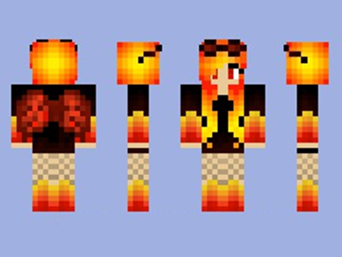 Minecraft Skins: Phoenix Girl Download