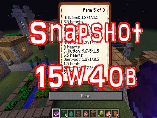 Download Minecraft Version 15w40b Free